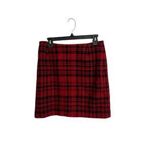 Eddie Bauer Vintage Plaid Wool Skirt - Women's Size 12